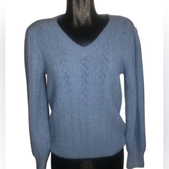 Joie Baby Blue V Neck Sweater S - Picture 1 of 7